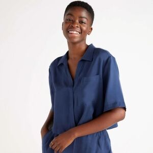 Quince washable silk button down pajama top